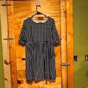 Black and White Gingham Dress